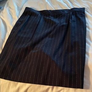 Elegant Black Pinstripe Skirt